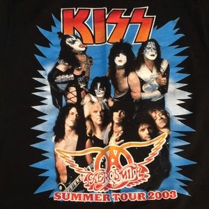 Kiss and Aerosmith summer tour 2003 T-shirt